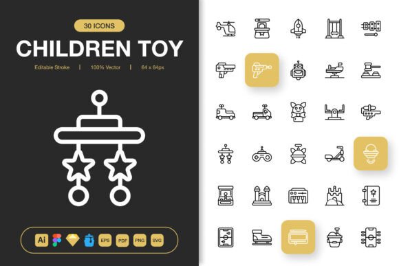 Children Toys Icons Pack Review