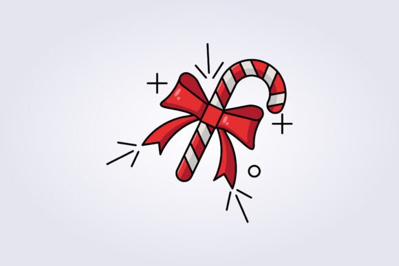 Christmas Candy Icon Vector Illustration