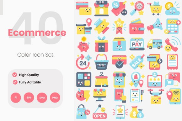 Ecommerce Flat Icons Review