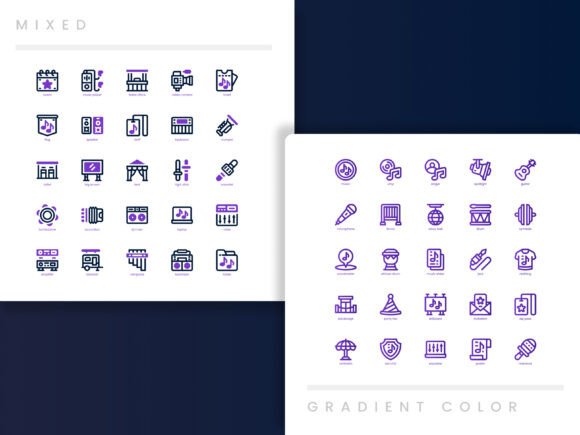 Music Festival Icon Pack: Graphics and Icons for Creative Crafts