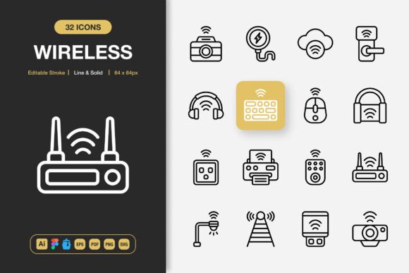 Wireless Icons: Graphics for Modern Branding